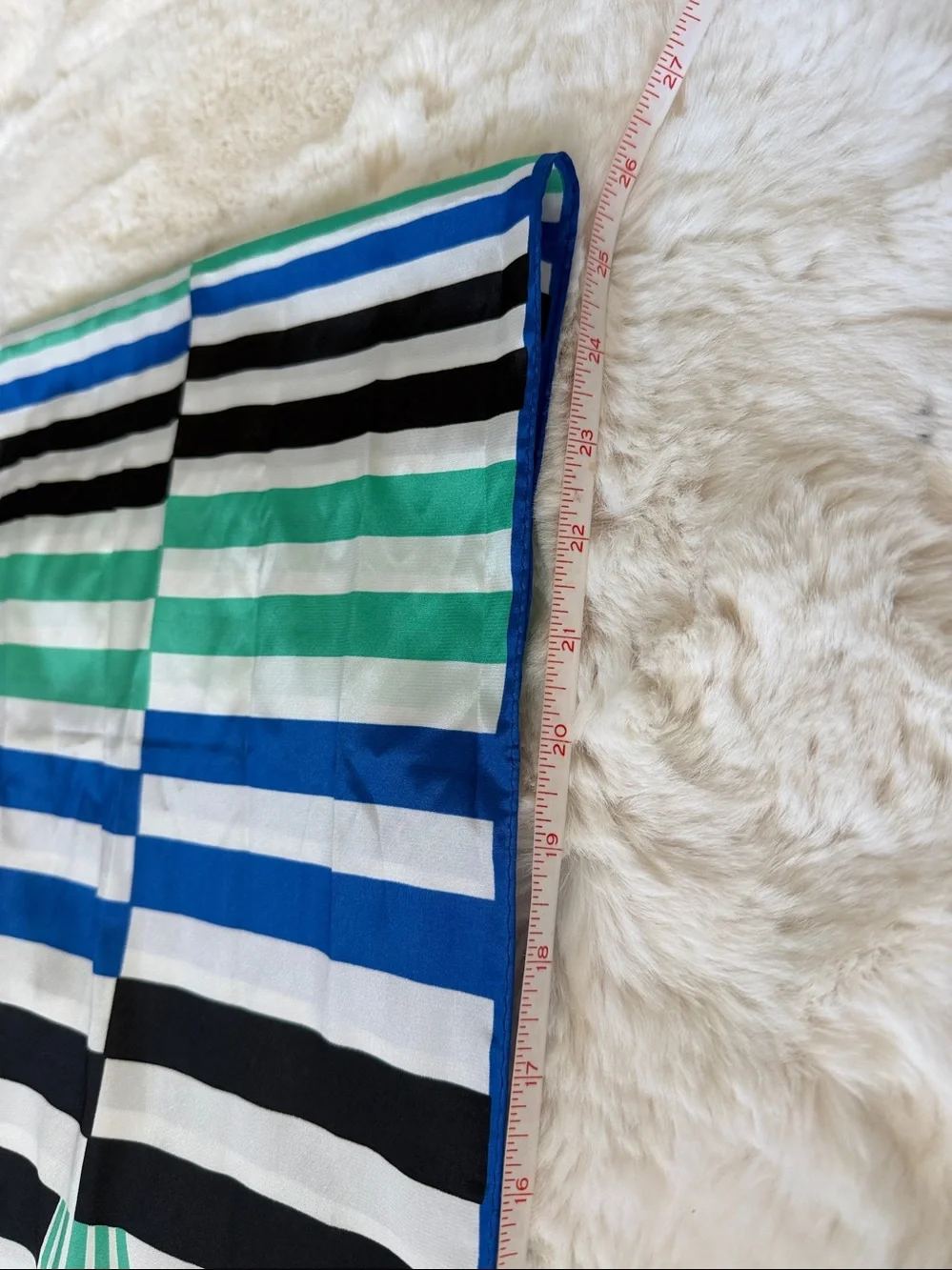 Vintage 60s/70s Vera Neumann Geometric Striped Scarf – Mod Pop Art (11.5